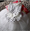 Dog Cat Dot Tutu Dress Flower Lace Dress